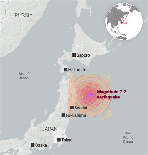 Tsunami strikes Japan after massive 7.5 quake