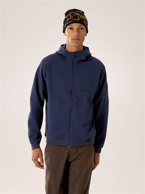 Arc'teryx Men's Breathable Olera Full-Zip Hoody Navy – Black Sapphire ...