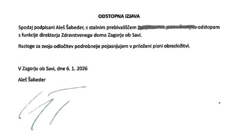 Šabeder odstopil kot direktor enega zdravstvenega doma, zdaj svetuje ...