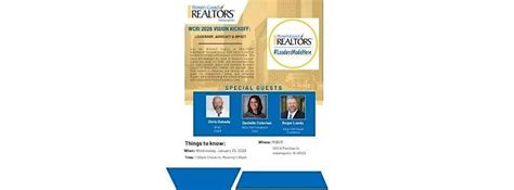 WCRI 2026 Vision Kickoff: Leadership, Advocacy & Impact , MIBOR REALTOR ...