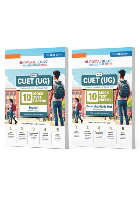 NTA CUET (UG) Mock Test Papers | English & General Aptitude Test (Set ...