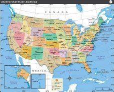 Northeast Map of the United States | States, Cities, Capitals, Roads ...