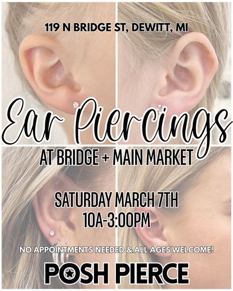 Ear Piercing Pop-Up at Bridge + Main Market 🩷, Bridge + Main Market ...