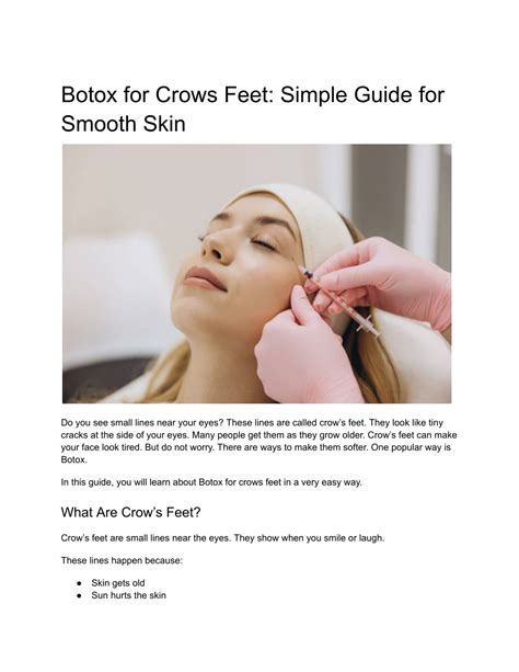 PPT - Botox for Crows Feet_ Simple Guide for Smooth Skin PowerPoint Presentation - ID:14816013