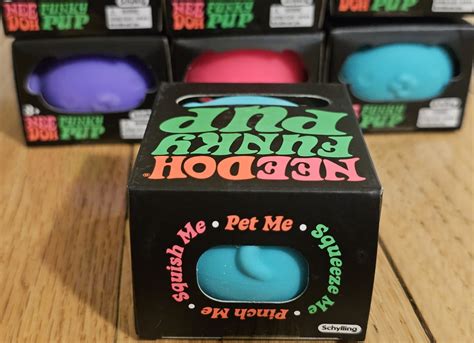 ORANGE ONLY NEEDOH Funky Pup Puppy DOG Nee Doh Stress Ball SQUISHY ...