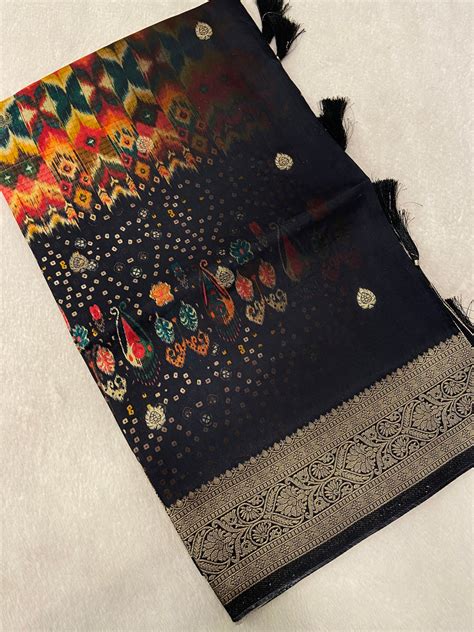 Digital Print Concept in Premium Semi Kanchipuram Silk Saree ...