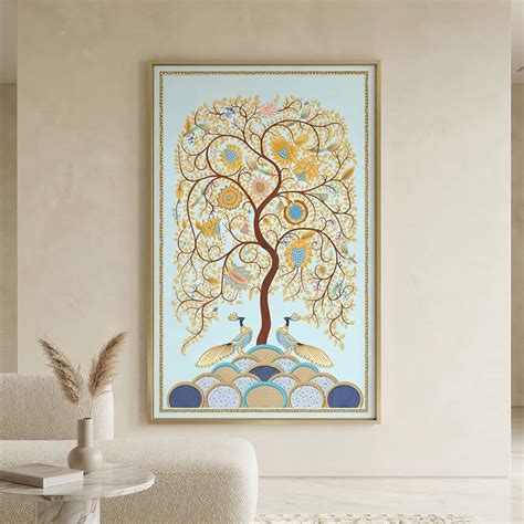 Buy Tree of Life Wall Art Painting Online for Living Room | Kalamkari ...