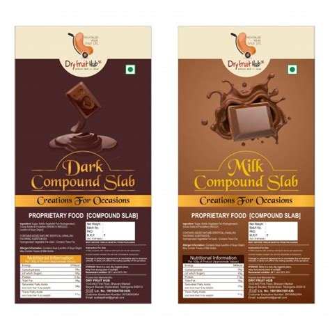 Dark & Milk Chocolate Compound – 800g Bar for Cake ...
