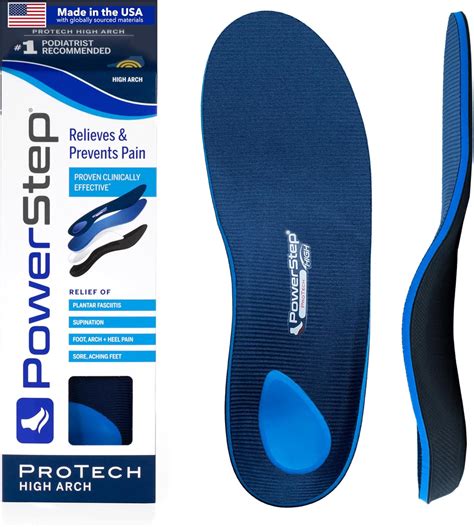 Amazon.com: PowerStep ProTech Full Length High Orthotic Insoles - Medical Grade High Arch ...
