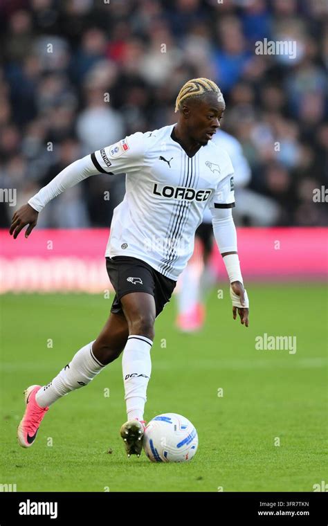 Mo Fuseini of Derby County during the Sky Bet Championship match ...