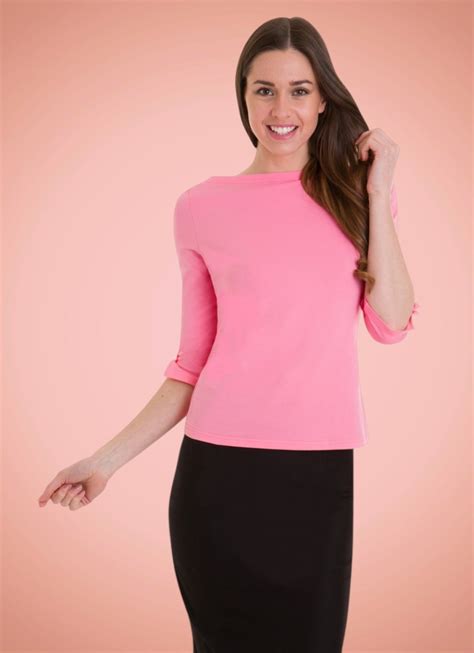 Top básico vintage rosa para mujer "Modern Love" ️