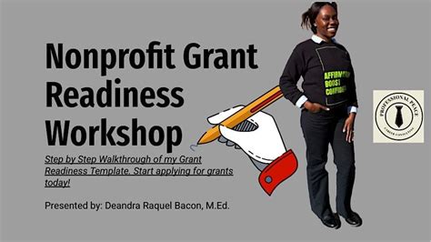 Nonprofit Grant Template Workshop to Master Proposal Writing, Dream ...