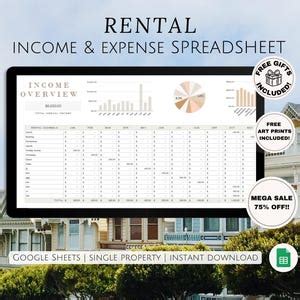 Digital Spreadsheet Template for Income Vs Expense - Etsy