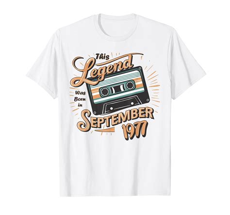 Colorful Cassette Tape Graphic T-Shirt for Awesome September 1977 ...