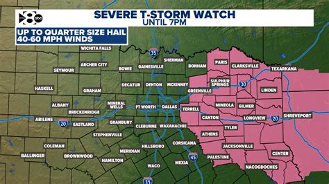 DFW Weather: Strong to severe storms possible today followed by more rain late week. | wfaa.com