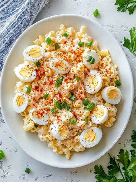 Easy Deviled Eggs Pasta Salad - Delicious Comfort for Potlucks