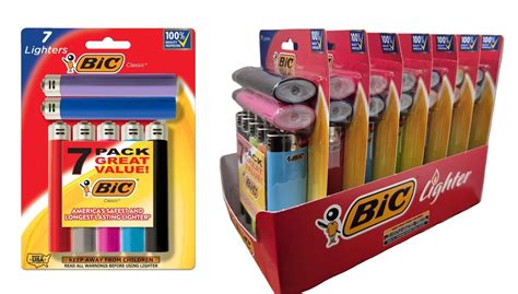 BIC Classic Lighters, 7ct display - Bic Lighters