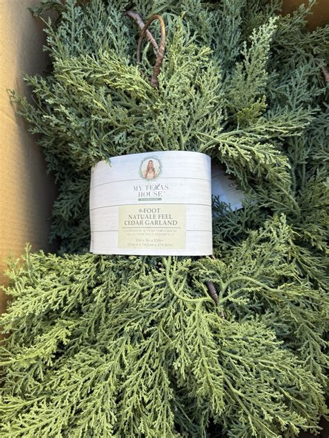 My Texas House 9ft Natural Feel Christmas Garland | Holiday Decor