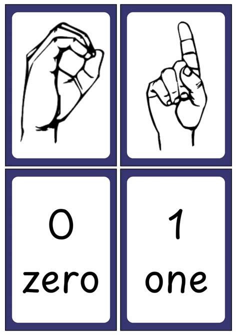 ASL Sign Language Flashcards - Free Printables - Teach Prints - One For All