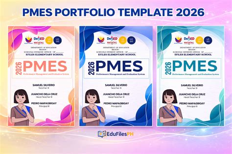 PMES Portfolio Templates (SY 2025–2026) | PowerPoint
