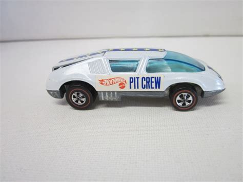 HOT WHEELS REDLINE PIT CREW CAR * WHITE ENAMEL COLOR * WHITE INTERIOR ...