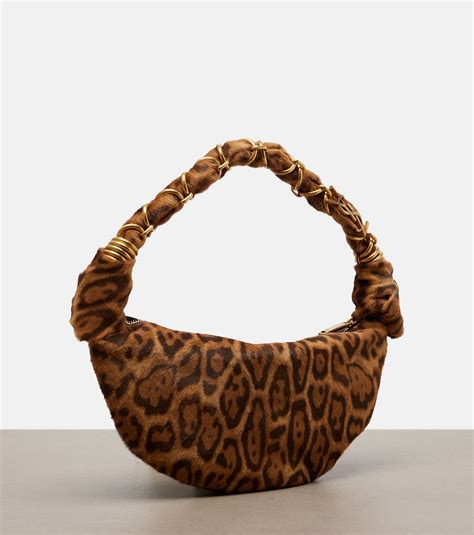 Amalia Mini calf hair top-handle bag in brown - Saint Laurent | Mytheresa