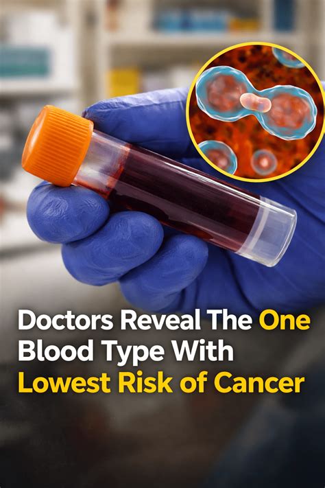 Doctors Reveal The One Blood Type Which Has The Lowest Risk Of Cancer According To New Studies ...