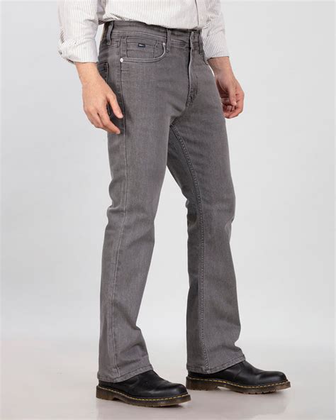 Custom-made Charcoal Non-Stretch Denim - Bootcut Fit Jeans for Any size ...