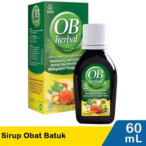 Jual OB HERBAL SIRUP OBAT BATUK 60mL | Shopee Indonesia