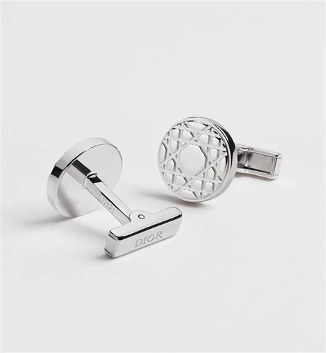 Dior Icons Cannage Cufflinks Silver | DIOR IN