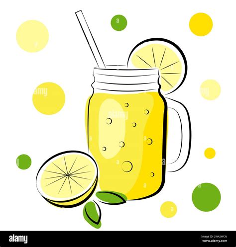 Ice lemonade in glass Stock Vector Images - Alamy