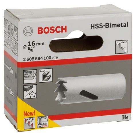 2608584100 Sierra copa Bosch Bimetálica Cobaltada 16 mm, 5/8" - Grupo ...
