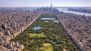 Manhattan skyline around Central Park