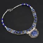 Lapis Lazuli Gemstone Handmade Big Necklace Jewelry 126 Gms LBN-8209 | eBay