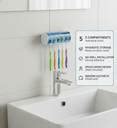 chapo Toothbrush Holder Wall Mounted, Tooth Brushes Holder, for ...