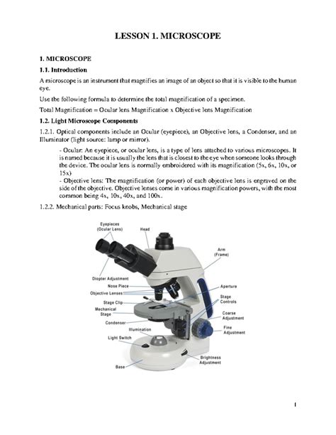 Biology 101: Lesson 1 - Introduction to Microscopes and Cell Membranes ...
