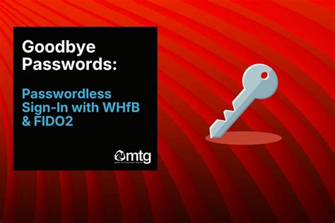 Passwordless Authentication with Windows Hello for Business