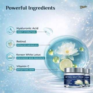 PHIZLLER Retinol Night Cream with Retinol Fine Line Care Active Care ...