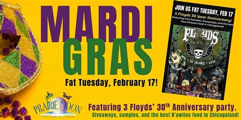 MARDI GRAS in Evanston!, Prairie Moon, Evanston, 17 February 2026 ...