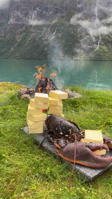 Easy outdoor lobster recipe with lots of butter and incredible flavor