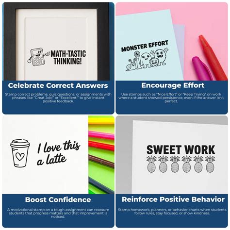 On Task Classroom Feedback Stamp, Engaged Self-Inking Stamp for Teachers and Substitute Teachers