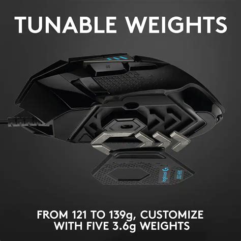 Logitech G502 HERO Wired Optical Gaming Mouse with RGB Lighting Wired ...