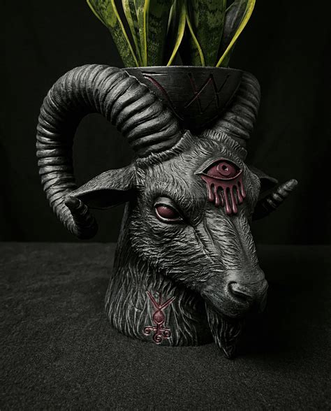 Select membership plan including Occult Baphomet Pot STL | Gothic Goat ...