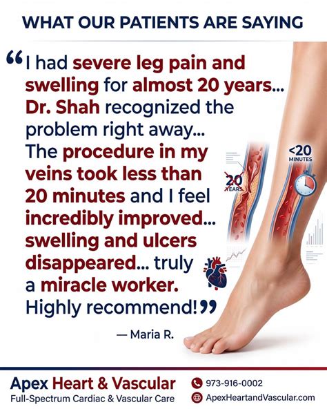 20 years of chronic lower extremity symptoms… addressed in under 20 minutes. “I had severe leg ...
