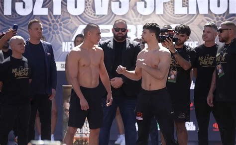 What time is Tim Tszyu vs Joey Spencer tonight? Ringwalks, schedule ...