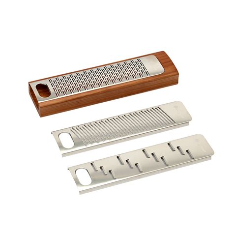 Gratta Dark Wood Multi-Function Stainless Steel Grater | Linen Chest