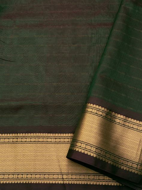 Green kattam butta / Silk Cotton Saree CLSA7985