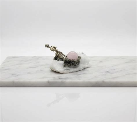 Buy Healing Crystal Art Figurine – Worker Sculpture With Rose Quartz ...