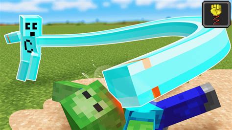 Gaining incredible strength with every single punch in Minecraft