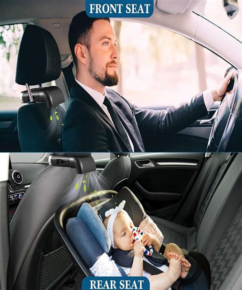 MSNP Universal Black High Speed Car interior Seat Fan For Extra Cooling ...